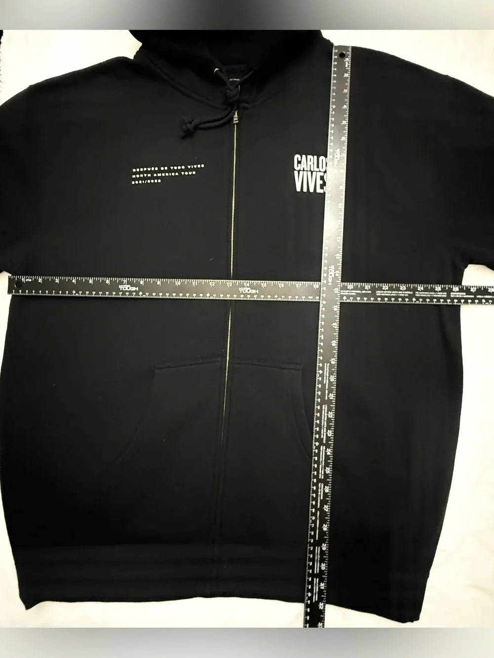 Carlos Vives Despues De Todo Vives North America Tour Zip Hoodie Black 2X